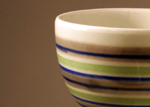 Cup in the rough, 10 blue stripe